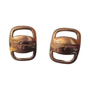 Salvatore Ferragamo Vintage Vara Clip-On Earrings